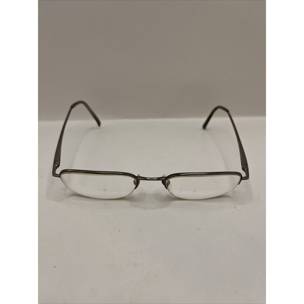 Board Room Classics Eyeglasses BC519 GM Half Rim Frames Only Silver 53-19-140